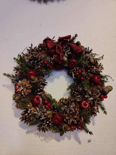Krans jul dörr