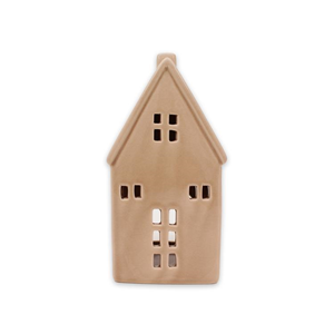 Fenja hus ljuslykta beige