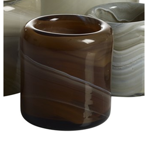Puro ljuslykta glas brun melerad
