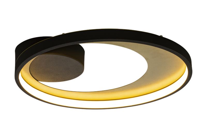 Carat plafond vägglampa svart guld
