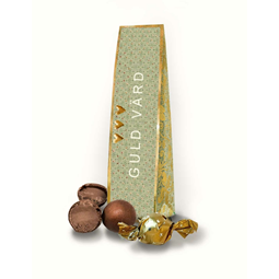 Chokladkort Guld värd Praliner Present