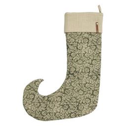 Holly julstrumpa grön