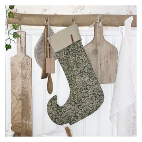 Holly julstrumpa grön