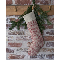 Holly julstrumpa röd