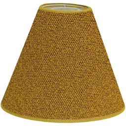 Boucle lampskärm senap gul