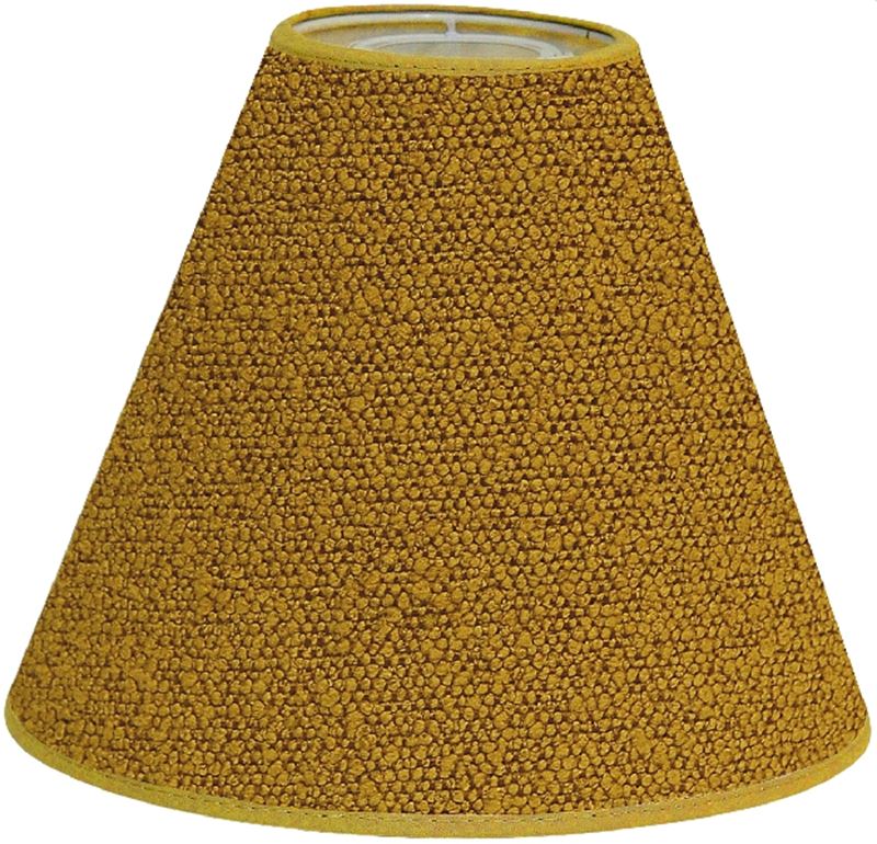Boucle lampskärm senap gul