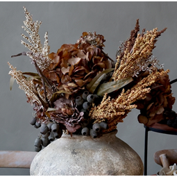 Hortensia konstväxt konstblomma mocca