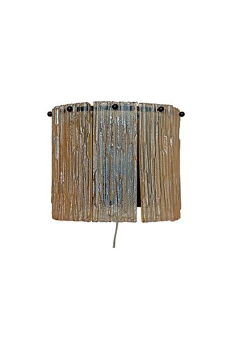 Abelone vägglampa metall bärnsten 