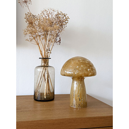 Mushi bordslampa glas beige