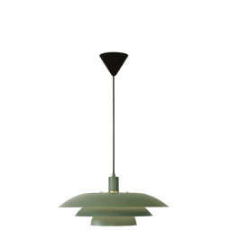 Epsilon taklampa grön metall