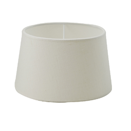Linn lampskärm oval vit