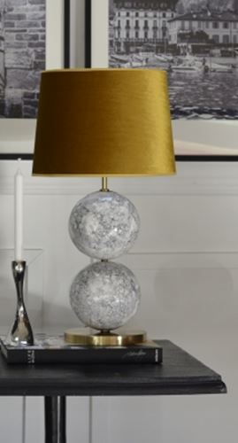 Bertone lampfot marmor mässing