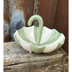 Tivoli paraply grön vit skål fat