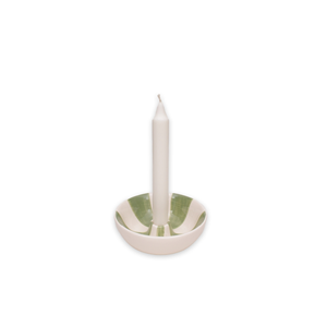 Tivoli ljusstake skål grön vit Tivoli ljusstake skål grön vit