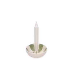 Tivoli ljusstake skål grön vit