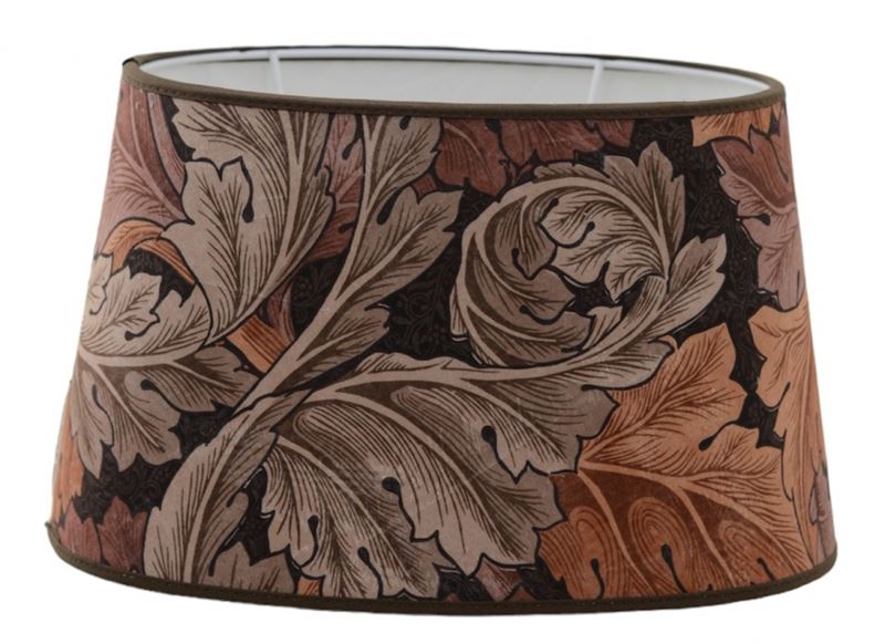 Acanthus lampskärm sammet brun william Morris