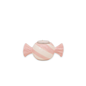 Tivoli ljuslykta karamell rosa vit Tivoli ljuslykta karamell rosa vit