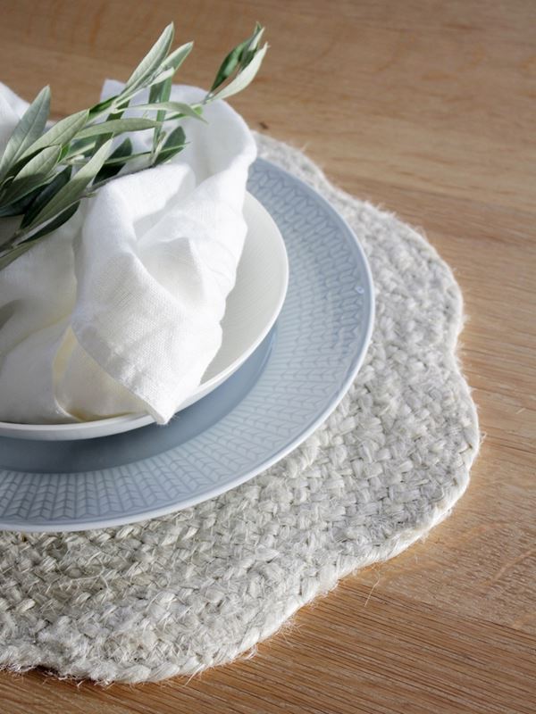 Ekdal tablett jute offwhite vit