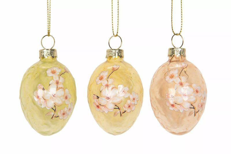 Ägg glas körsbärsblomma påsk