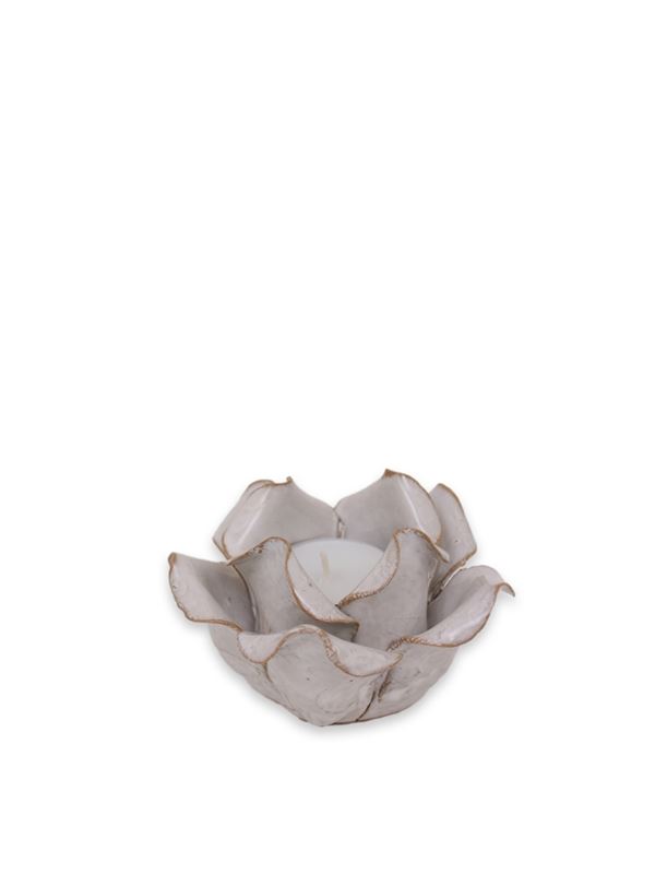Garden ros värmeljus vit creme