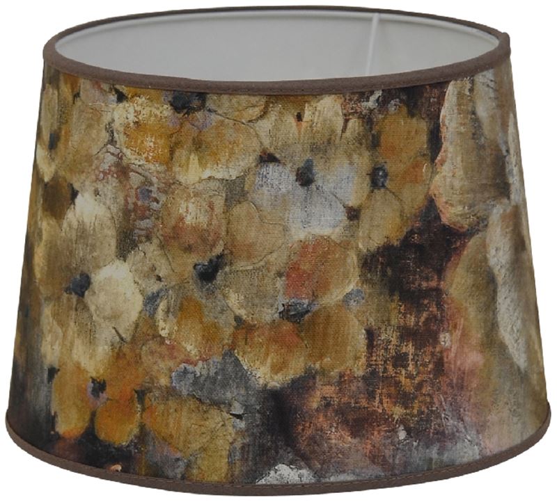 Monet lampskärm gul rost brun