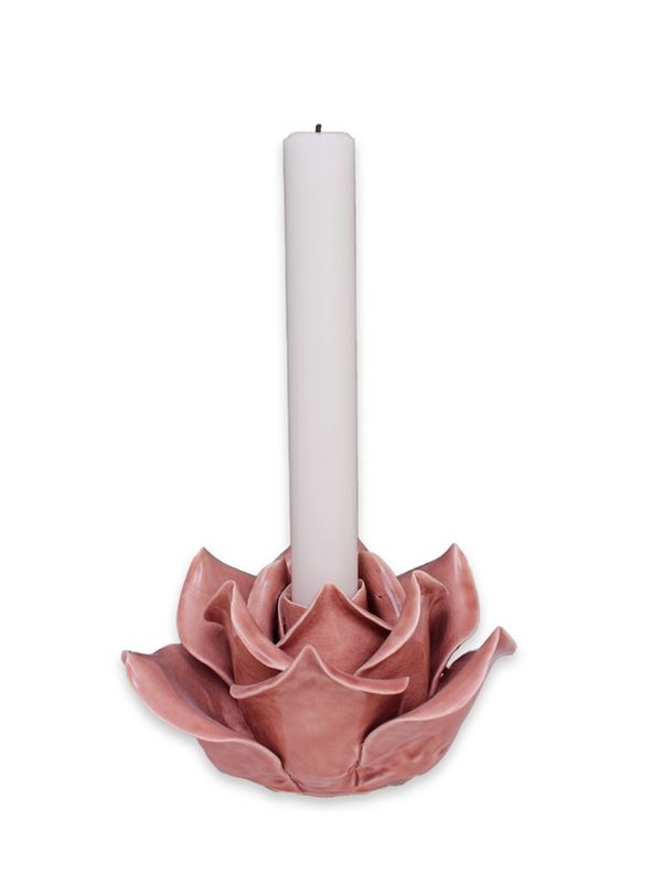 Garden ljusstake ros rosa