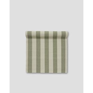 Ligne löpare duk bord grön rand