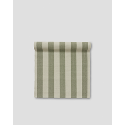 Ligne löpare duk bord grön rand