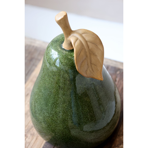 Päron keramik mossgrön