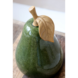 Päron keramik mossgrön