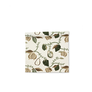 Melora löpare duk grön brun frukter