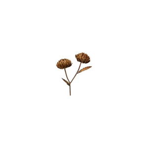 Blomdekor blomma rost metall