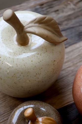 Äpple Keramik creme glasyr