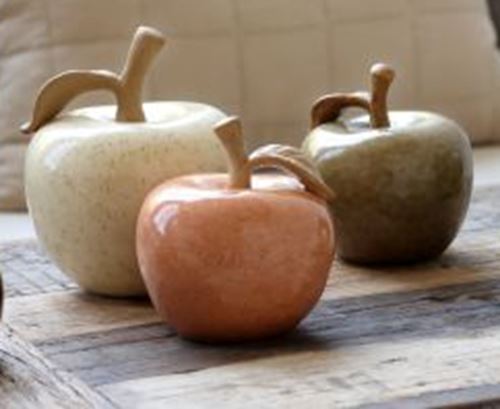 Äpple Rosa Keramik Dekoration