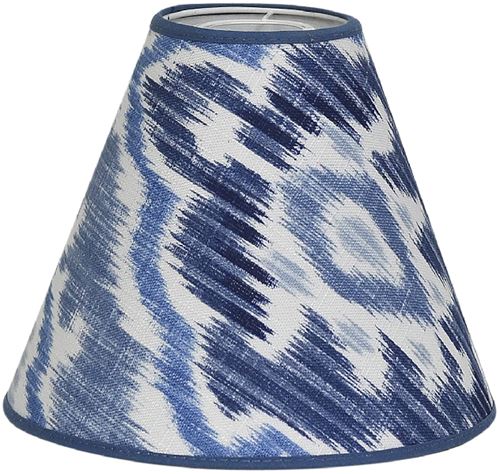 Saphia lampskärm 50-tals golvlampa blå