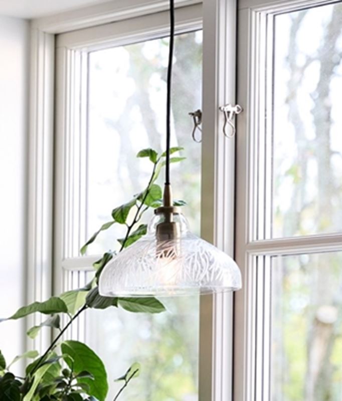 Maple taklampa glas handjord
