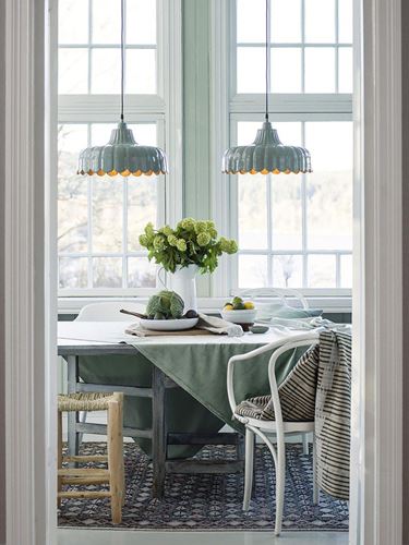 Wells fönsterlampa taklampa grön
