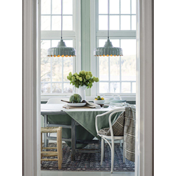 Wells fönsterlampa taklampa grön