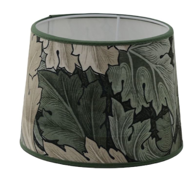 Sammet lampskärm grön löv Morris