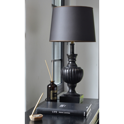 Leather lampskärm espresso 