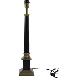 Wexford Grande lampfot svart antik mässing