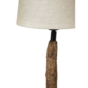 Fungu golvlampa gren linne papier-mache