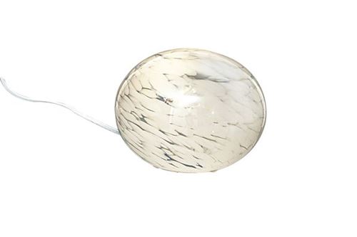 Globus bordslampa glas vit