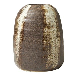 Remi vas stengods brun beige