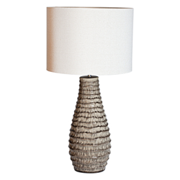 Bartha bordslampa brun keramik