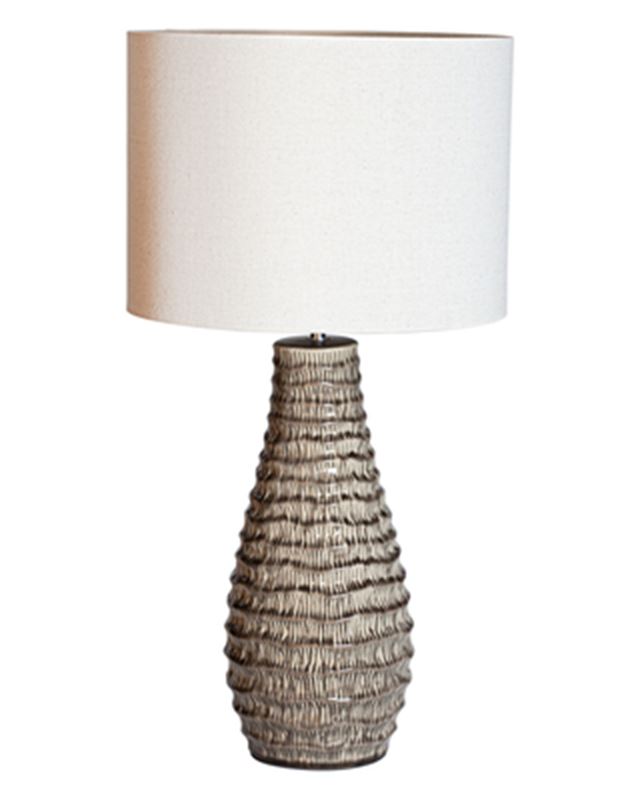 Bartha bordslampa brun keramik