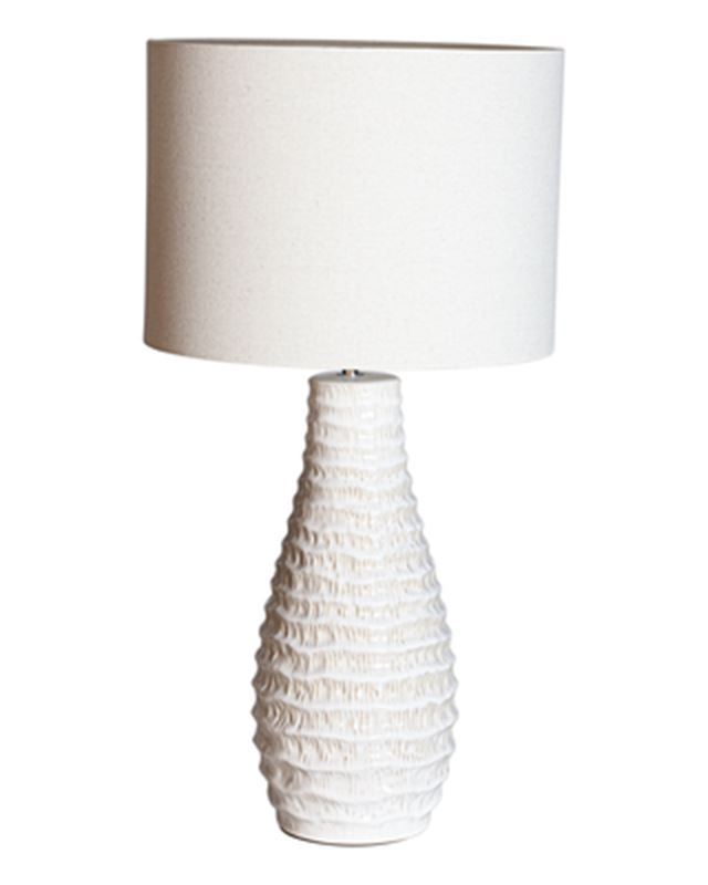 Bartha bordslampa creame keramik