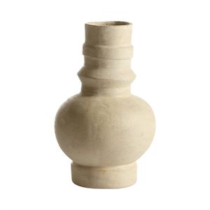 Mimosa vas papier-maché creme