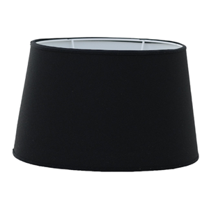 Carla oval lampskärm svart