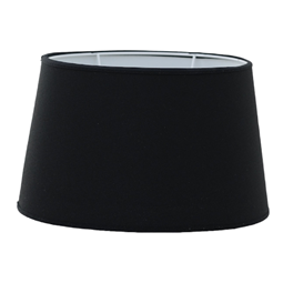 Carla oval lampskärm svart
